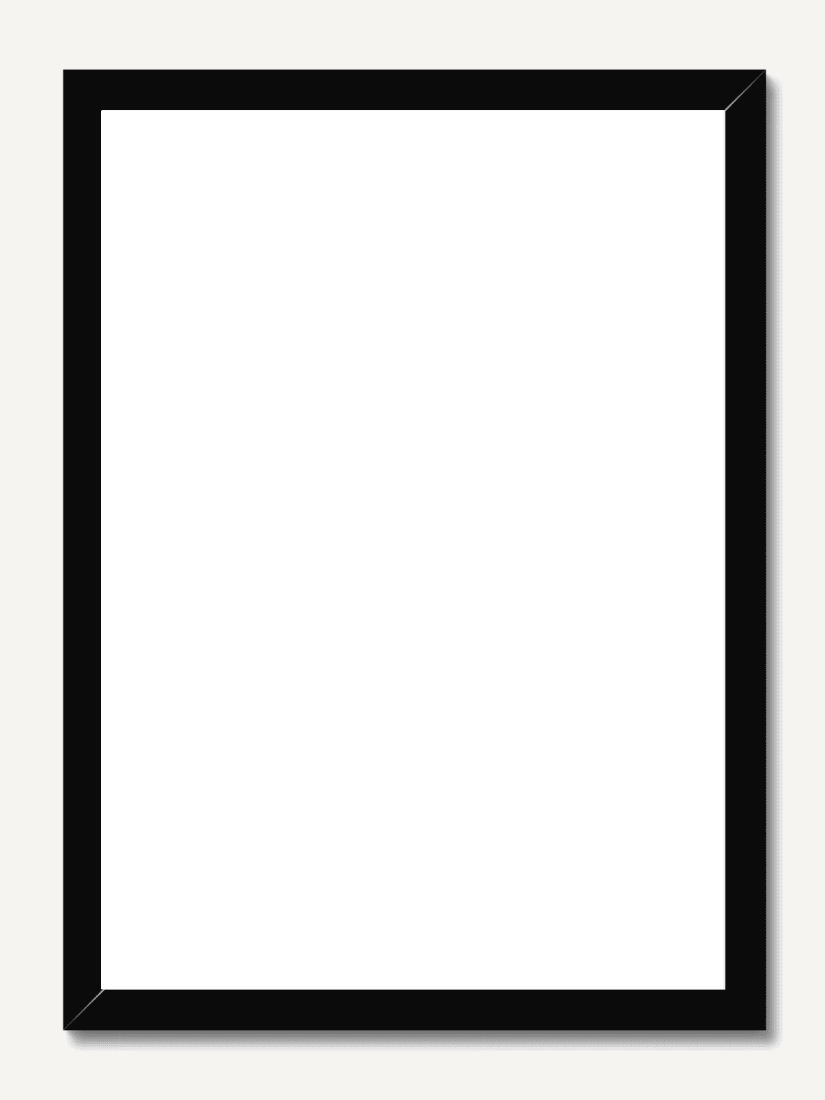 Classic Frame in black, ISO / A-Series Portrait